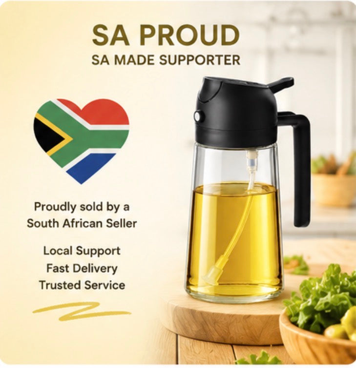 spray and pour oil effortlessly with the 2-1 oil spray dispenser