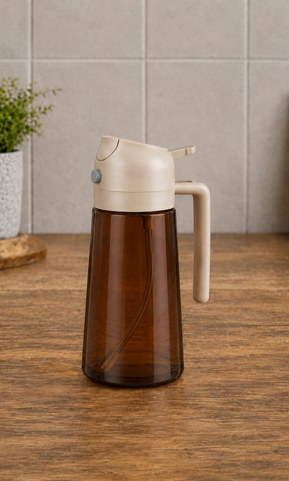 spray and pour oil effortlessly with the 2-1 oil spray dispenser