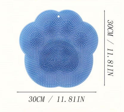 1pc Shower Foot & Back Scrubber Mat -Non-Slip | Enhanced Exfoliation And Relaxation