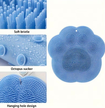 1pc Shower Foot & Back Scrubber Mat -Non-Slip | Enhanced Exfoliation And Relaxation