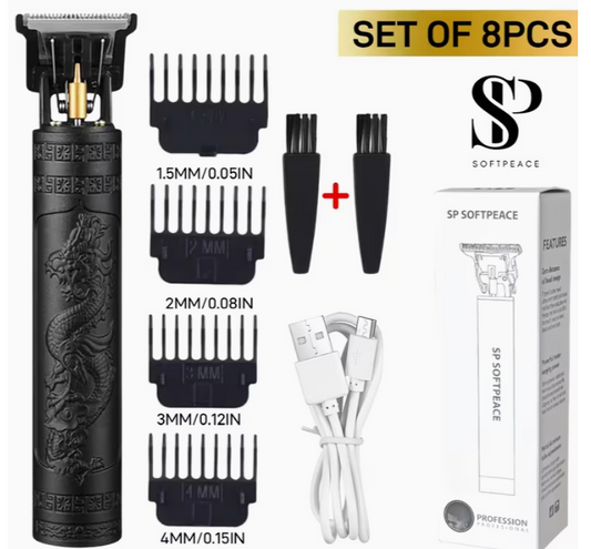 Professional Electric Hair Clipper - Cordless Rechargeable Trimmer