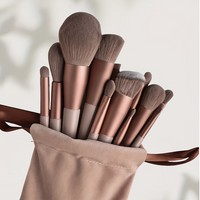 13 Piece Professional Makeup Brush Set - Complete Face & Eye Collection