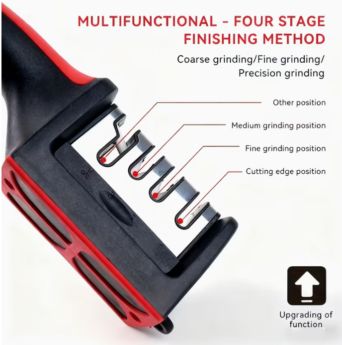 Make your knife razor sharp! | 4 stage knife sharpener