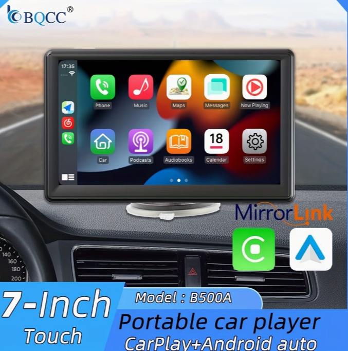 7 inch portable car play screen Touch Screen and reverse camera