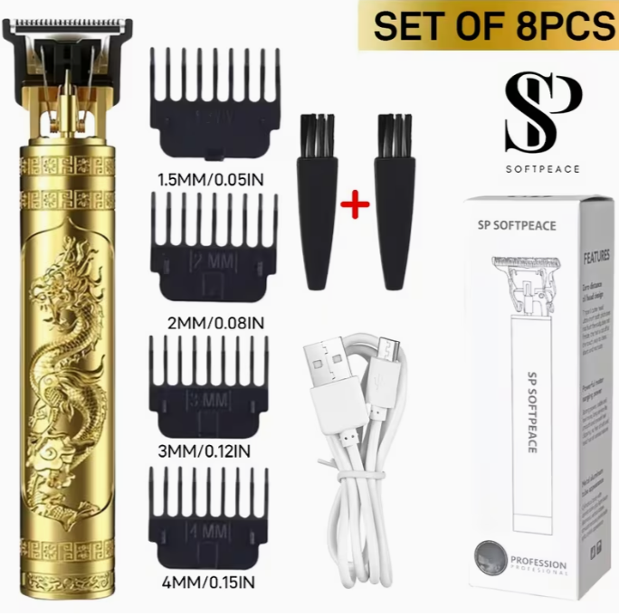 Professional Electric Hair Clipper - Cordless Rechargeable Trimmer