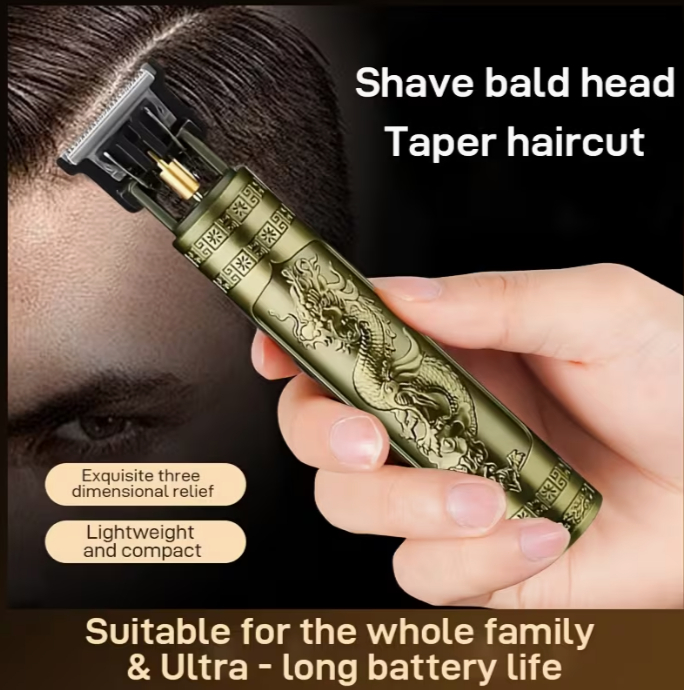 Professional Electric Hair Clipper - Cordless Rechargeable Trimmer