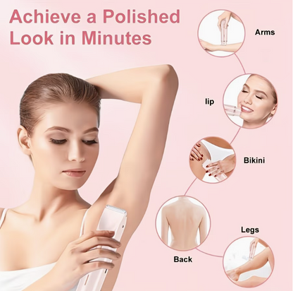 Dual Head Electric Women's Razor - Rechargeable Cordless Shaver