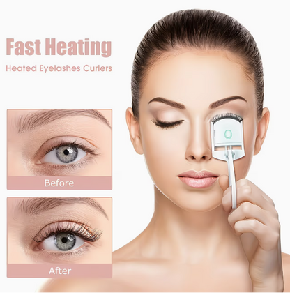 Electric Heated Eyelash Curler - Long-Lasting Curl & Lift