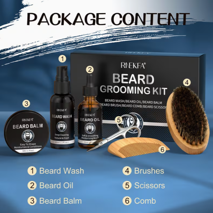 Complete Beard Grooming Kit – Shape & Style with Confidence