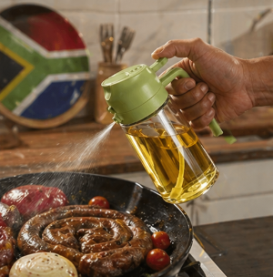 spray and pour oil effortlessly with the 2-1 oil spray dispenser