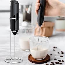Hand held electric frother